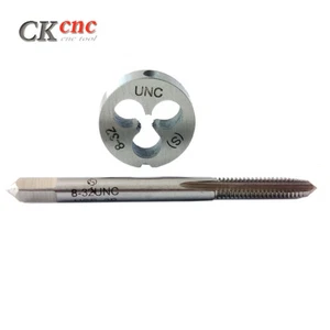1pcs 8-32 tap + 1pcs Die CNC tool cutting billet drilling inserts HSS - Foto 1 di 4