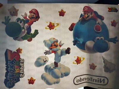 Original Nintendo Händler Schaufester Aufkleber DinA2  zu Super Mario Galaxy 2 - Bild 1 von 2