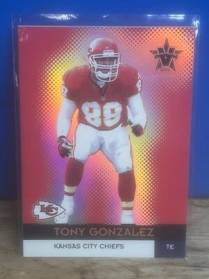 Tony Gonzalez SERIAL #’d /122 vermelho 1999 Pacific Vanguard #30 Chiefs correspondência de cores - Imagem 1 de 2