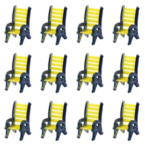 TYS18150Y 12pcs Model Railway N Scale 1:160 Platform Leisure Chair Bench Settee - Picture 1 of 4