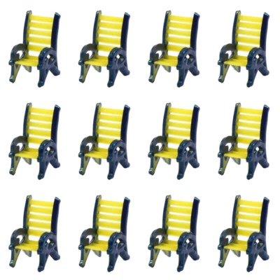 TYS18150Y 12pcs Model Railway N Scale 1:160 Platform Leisure Chair Bench Settee - Image 1 of 4