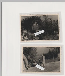 Motorrad    2  altes Fotos    9,5x6,5cm Foto Glatz Querfurt - Picture 1 of 2
