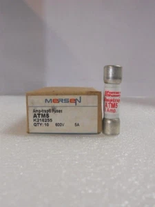New Lot Ferraz Shawmut ATM5 5 Amp Fuses KTK-5 600 Volts NIB - Picture 1 of 2