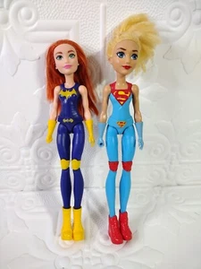 DC Super Hero Girls Dolls Supergirl And Batgirl DC Comics 2015 Mattel - Picture 1 of 20
