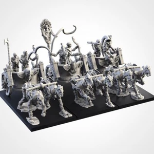 Tomb King chariots [ 3 ] – Txarli Factory Miniatures 28mm – Armies of the Sands - Picture 1 of 5