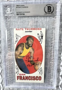 Nate Thurmond SIGNIERT 1969 RC Golden State Warriors BAS/Beckett mit HOF Inskrip. - Bild 1 von 2