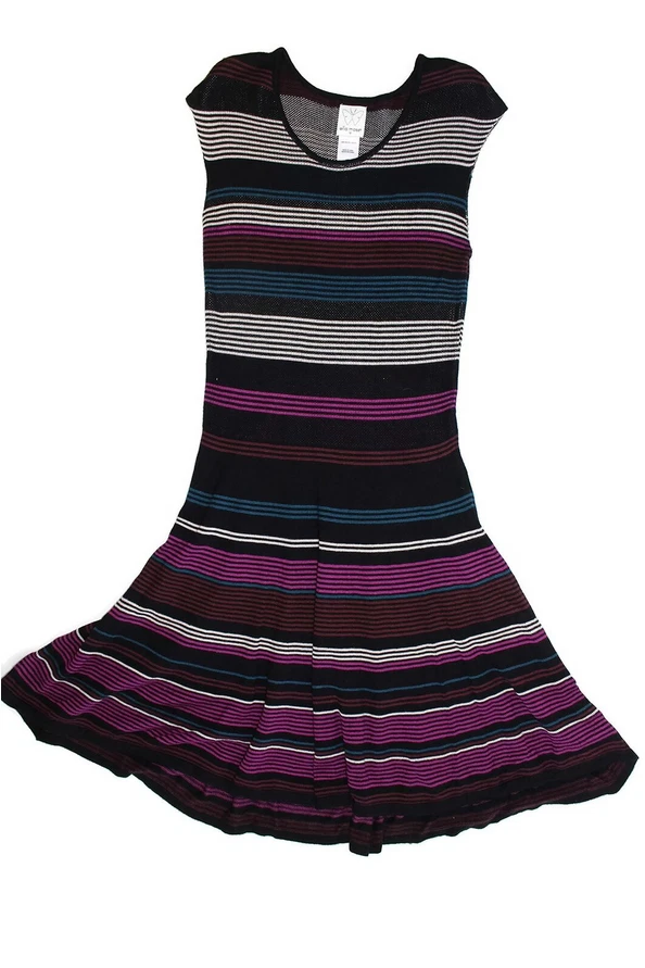 Vestido Suéter Ella Moss Niña Melanie Intarsia Rayón Multicolor Talla 12 Foto 1 de 3