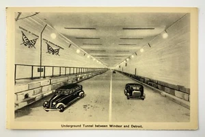Underground Tunnel Between Windsor and Detroit Postcard CC128 - Picture 1 of 7