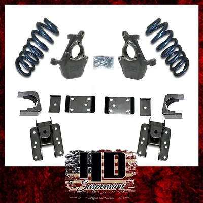 Kit de bobinas flip 2007-2017 Silverado Sierra 1500 5"F 5"R eixo rebaixamento de queda - Imagem 1 de 4