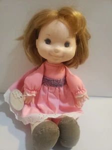 Vintage 1973 Fisher Price Natalie 13” Lapsitter Doll Pink Vintage 202 - Picture 1 of 9