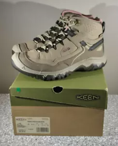 Keen Targhee IV Mid WP W Women's Hiking Boots, Brindle/Nostalgia Rose 8.5 NIB - Picture 1 of 6