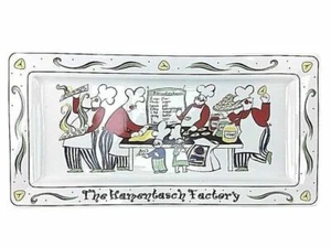 Hamentasch Factory Serving Platter Plate Rectangular Stoneware 7x14 - Picture 1 of 3