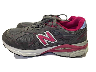NEW BALANCE 990V3 GRIS ROSA CÁNCER DE MAMA W990KM3 HECHO EN ESTADOS UNIDOS MUJER’S 8.5 Foto 1 de 4
