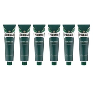 Proraso Shaving Cream in Tube Refreshing - Green 5.2 oz - 6 Pack - Picture 1 of 2