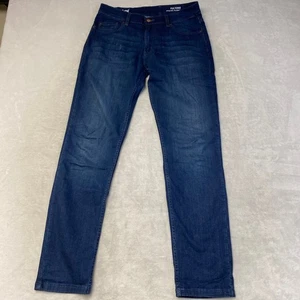 Jeans Mugsy uomo stile Fultons FLX3NFU lavaggio scuro jeans slim fit 33x33 - Foto 1 di 8
