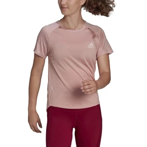 Womens adidas Parley Adizero Running T-Shirt in Pink / Small - Picture 1 of 4