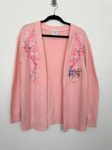 Hot Topic Fruits Basket Open Front Cardigan Pink Anime Embroidered Women's Small - Picture 1 of 10