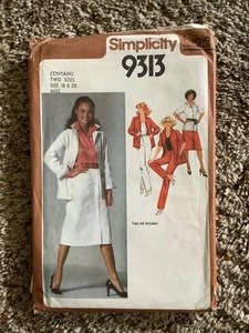 Simplicity SEWING PATTERN 9313 Misses SKIRT PANTS JACKET Size 18-20 UNCUT - Picture 1 of 4