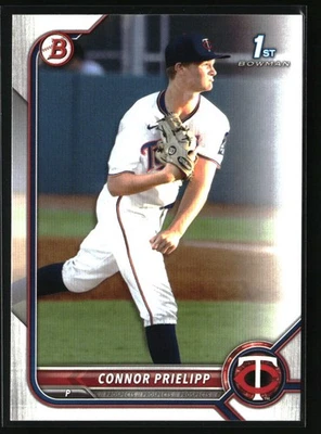 2022 Bowman Draft Connor Prielipp #BD-8 Minnesota Twins - Image 1 of 2