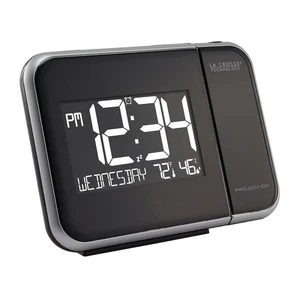 616-1412 Projection Alarm Clock with Indoor Temperature - Picture 1 of 8