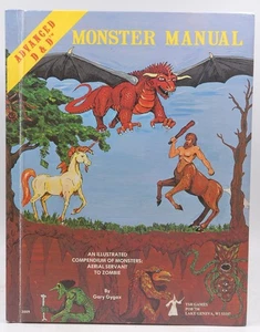 AD&D Monster Manuale Cover Originale VG+ Gary Gygax ORIGINALE - Foto 1 di 1