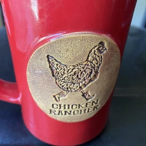 Chicken Rancher Pottery Mug Bison Union Co. Made In USA Don’t Cluck It Up! Stamp - Picture 1 of 8
