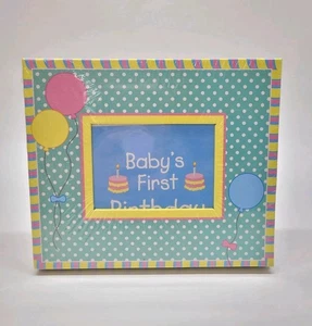 Baby’s First Holiday Picture Frame Set – Colorful Nursery 4-Pack Free-Standing - Picture 1 of 8
