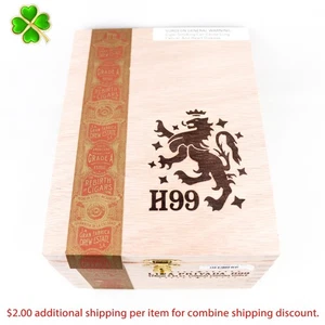 Liga Privada H99 Corona Doble Corojo Empty Wood Cigar Box 8" x 6" x 4.25" - Picture 1 of 12