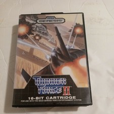 Thunder Force II 2 (Sega Genesis, 1989) Complete  CIB Read Cart Label Damaged