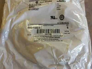 Allen-Bradley 889D-F4AC-5 Cordset 4Pin Female Straight 5m 22AWG Yellow PVC NEW - Picture 1 of 2