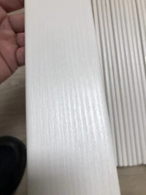 Battiscopa In Legno Bianco Matrix 1 X 7 Cm 60m - Immagine 1 di 3