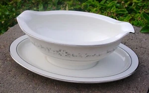 Noritake Heather 7548 Piatto Gravy Ottime Condizioni Con Sottopiatto Attaccato - Foto 1 di 4