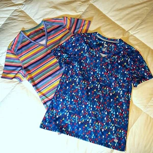 2 Reel Legends Freeline Shirts, Women Medium, Colorful Short Sleeve Fishing - Picture 1 of 11