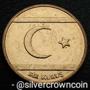 Cyprus Northern Turkish 1 Bir Kurus 2015. Brass One Cent Penny coin. Bird. - Picture 1 of 7