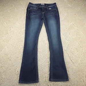 Mudd Womens Jeans Flared Mid-Rise Size 9 31x31.5 Stretch Denim Blue Y2K - Picture 1 of 9