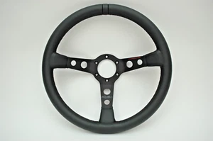 Porsche MOMO Steeing Wheel Cup Style Black Leather - Bild 1 von 4