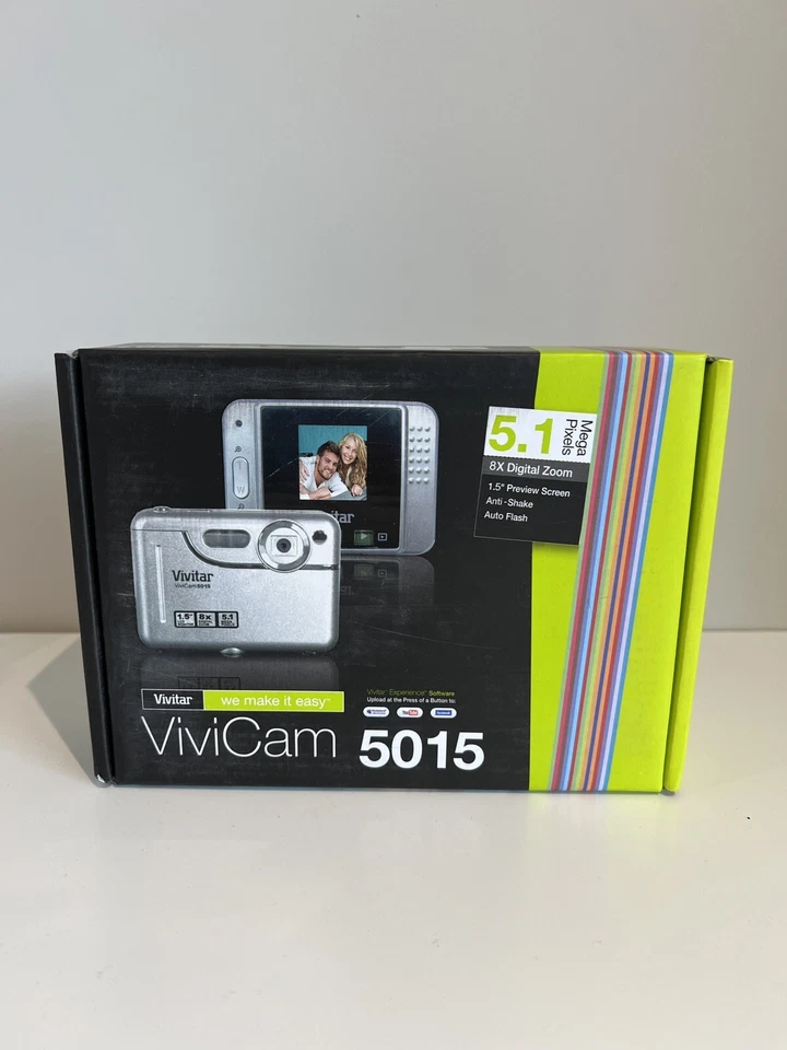 Vivitar 5.1MP Compact Digital Holiday Camera Vivicam 5015 New 2x AAA Batteries - Image 1 of 3