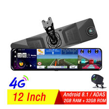 12"Full Touch IPS 4G wifi Car DVR Camera Android dash cam smart rearview mirror