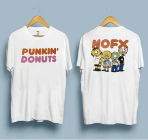Vintage 1999 NOFX Punkin Donuts Simpson Parody S-4XL Punk 90s T-Shirt - Picture 1 of 5
