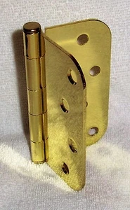 EMTEK Messing poliert Scharniere -4" x 4" x 2,2 mm-Glellager-runde Ecken NEU - Bild 1 von 7