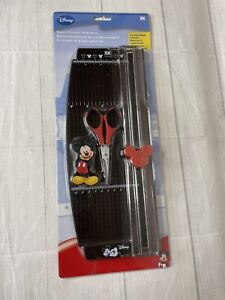 NEW EK Success Disney Mickey Mouse Paper Trimmer Cutter Scissors Set