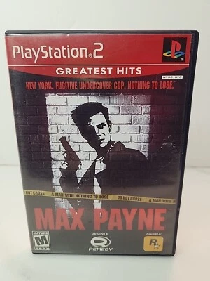 Max Payne (Sony PlayStation 2 PS2, 2001) COMPLETE CIB - Image 1 of 4