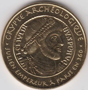 Token Archaeological Crypt of Julien Emperor of France Monnaie of Paris 34mm UNC - Imagen 1 de 2
