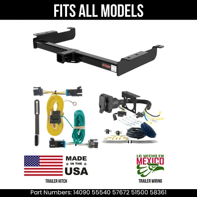 Enganche de remolque para GMC Savana 1500 03-14 + cableado de 7 pines para todos los modelos remolque de corte Foto 1 de 4