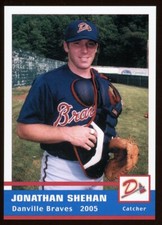 2005 Grandstand Danville Braves JONATHAN SHEHAN RC BRAVES HANOVER PA