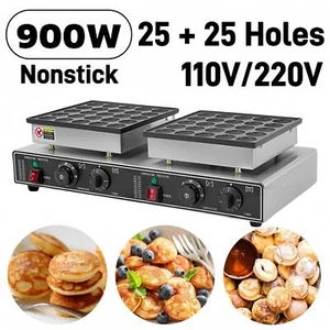 110/220V 50Hole Poffertjes Nonstick Electric Dutch Baker Pancake MakerCommercial - Picture 1 of 12