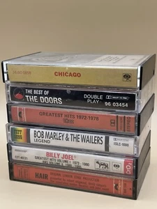 60’s 70's 80's Classic Rock Cassette Lot The Doors Chicago, Billy Joel RARE HAIR - Picture 1 of 6