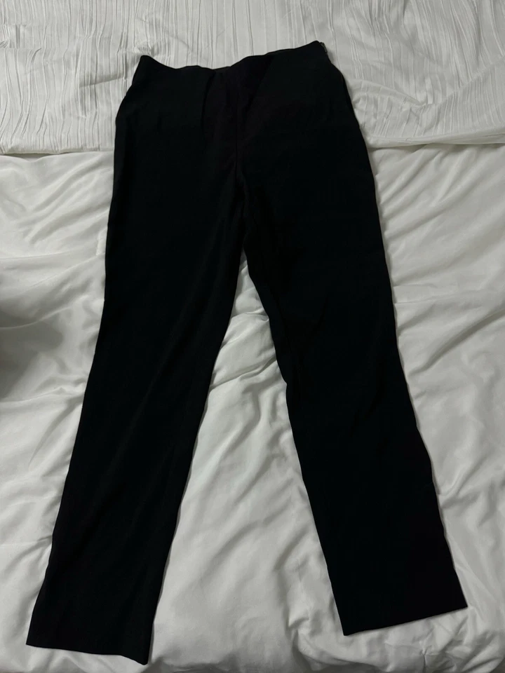 Pantalones elásticos negros Abstudio para mujer talla 8 con cremallera lateral Foto 1 de 3