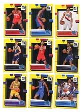 2022 Donruss Basketball Yellow Flood - RC's & Vets - Complete Your Set