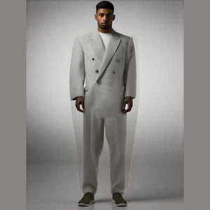 Vintage Angelo Litrico Roma Pure New Wool Blazer & Pants Set - Picture 1 of 16